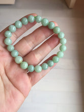 Load image into Gallery viewer, 7.5-9mm size 50-58mm 100% natural type A green jadeite jade beads bracelet group BS168
