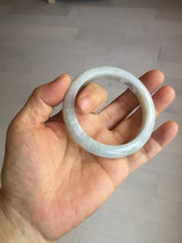 Load image into Gallery viewer, 54mm Certified type A 100% Natural light green white Jadeite bangle PB198-6655
