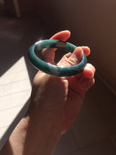 Load image into Gallery viewer, 58.9mm Certified Type A 100% Natural dark green/blue/gray/black Guatemala Jadeite bangle PJ134-1481
