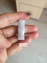 Load image into Gallery viewer, 100% Natural type A green/white/purple Jadeite Jade bamboo pendant group AC81
