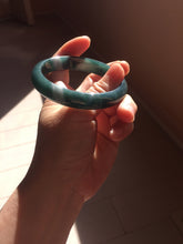 Load image into Gallery viewer, 58.9mm Certified Type A 100% Natural dark green/blue/gray/black Guatemala Jadeite bangle PJ134-1481

