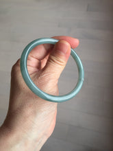 Load image into Gallery viewer, 54.2mm Certified Type A 100% Natural dark green/blue/gray with Guatemala slim round cut Jadeite bangle PE48-7033
