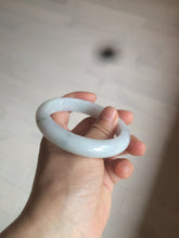 Load image into Gallery viewer, 57mm certified 100% natural type A light green/white jadeite jade bangle AX83-5063
