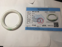 Load image into Gallery viewer, 55.5mm Certified Type A 100% Natural sunny green/white(白底青)/purple Jadeite Jade bangle PE41-2867
