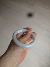 Load image into Gallery viewer, 57mm certified 100% natural type A light green/white jadeite jade bangle AX83-5063

