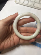 Load image into Gallery viewer, 55.5mm Certified Type A 100% Natural sunny green/white(白底青)/purple Jadeite Jade bangle PE41-2867
