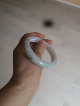 Load image into Gallery viewer, 57mm certified 100% natural type A light green/white jadeite jade bangle AX83-5063
