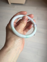 Load image into Gallery viewer, 58.5mm certified 100% natural type A light green/white/purple round cut jadeite jade bangle PC33-2675

