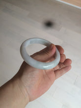 Load image into Gallery viewer, 57mm certified 100% natural type A light green/white jadeite jade bangle AX83-5063
