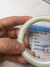 Load image into Gallery viewer, 55.5mm Certified Type A 100% Natural sunny green/white(白底青)/purple Jadeite Jade bangle PE41-2867
