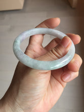 Load image into Gallery viewer, 57.5mm Certified Type A 100% Natural Light Green, Purple &amp; White Jadeite Jade Bangle AZ172-1010
