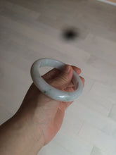 Load image into Gallery viewer, 57mm certified 100% natural type A light green/white jadeite jade bangle AX83-5063
