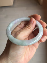 Load image into Gallery viewer, 57.5mm Certified Type A 100% Natural Light Green, Purple &amp; White Jadeite Jade Bangle AZ172-1010
