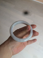 Load image into Gallery viewer, 57mm certified 100% natural type A light green/white jadeite jade bangle AX83-5063
