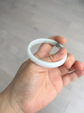 Load image into Gallery viewer, 50.2mm Certified Type A 100% Natural white with floating flowers/purple Jadeite Jade bangle BL92-4677
