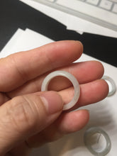 Load image into Gallery viewer, 100% natural type A icy watery green/white/yellow/purple jadeite jade band ring group R111
