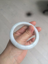 Load image into Gallery viewer, 57mm certified 100% natural type A light green/white jadeite jade bangle AX83-5063
