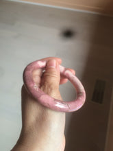Load image into Gallery viewer, 58mm 100% natural rose pink round cut rose stone (Rhodonite)bangle sy4
