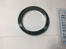 Load image into Gallery viewer, 58.9mm Certified Type A 100% Natural dark green/blue/gray/black Guatemala Jadeite bangle PJ134-1481

