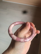 Load image into Gallery viewer, 58mm 100% natural rose pink round cut rose stone (Rhodonite)bangle sy4
