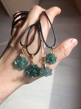 Load image into Gallery viewer, 100% Natural type A blue green gray black Guatemala jadeite Blue Lotus(蓝莲花) group PB297  Add on item. Not for sale alone.
