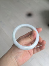 Load image into Gallery viewer, 57mm certified 100% natural type A light green/white jadeite jade bangle AX83-5063
