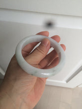 Load image into Gallery viewer, 57mm certified 100% natural type A light green/white jadeite jade bangle AX83-5063
