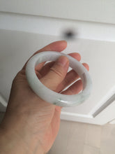 Load image into Gallery viewer, 57mm certified 100% natural type A light green/white jadeite jade bangle AX83-5063
