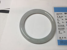 Load image into Gallery viewer, 56.5mm Certified Type A 100% Natural light green/purple/white round cut Jadeite bangle PD105-4910
