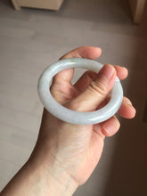 Load image into Gallery viewer, 54.5mm certified 100% natural Type A light green white yellow purple(FU LU SHOU) round cut jadeite jade bangle AA125-4900
