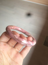 Load image into Gallery viewer, 58mm 100% natural rose pink round cut rose stone (Rhodonite)bangle sy4
