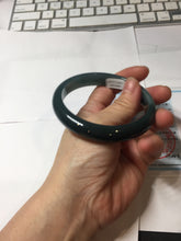 Load image into Gallery viewer, 60.6mm Certified Type A 100% Natural dark green/blue/gray/black Guatemala Jadeite bangle PJ135-1486

