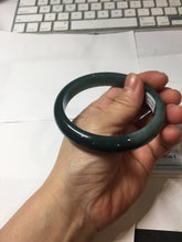 Load image into Gallery viewer, 60.6mm Certified Type A 100% Natural dark green/blue/gray/black Guatemala Jadeite bangle PJ135-1486
