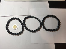 Load image into Gallery viewer, AllaboutjadeCanada.com only. 6.5-7.5mm 100% natural black/blue/green/brown(Wuji, Mocui) jadeite jade beads bracelet AK8 (Add on item, not sale individually. ) .
