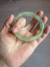 Load image into Gallery viewer, 58.8mm 100% natural fresh icy green mica bangle SY75
