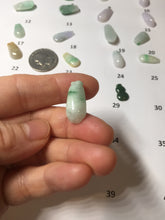Load image into Gallery viewer, 100% Natural type A sunny green white purple yellow Jadeite Jade blessed melon pendant group PA209
