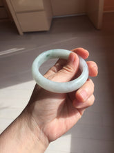 Load image into Gallery viewer, 53.2mm Certified Type A 100% Natural light green purple white Jadeite bangle PB291-3362
