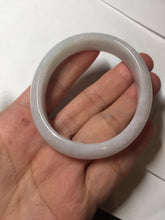 Load image into Gallery viewer, 52mm certified Type A 100% Natural green/purple/white oval Jadeite Jade bangle BM58-0261
