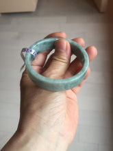Load image into Gallery viewer, 52.8mm Certified type A 100% Natural green with green floating flowers Jadeite Jade square bangle PC36-0408
