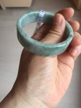 Load image into Gallery viewer, 52.8mm Certified type A 100% Natural green with green floating flowers Jadeite Jade square bangle PC36-0408
