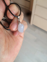 Load image into Gallery viewer, 100% natural type A jadeite jade icy watery Willow leaf/petal/peach pendant group AC79
