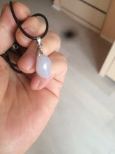 Load image into Gallery viewer, 100% natural type A jadeite jade icy watery Willow leaf/petal/peach pendant group AC79
