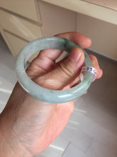 Load image into Gallery viewer, 52.3mm Certified Type A 100% Natural light green white Jadeite bangle PB290-3360
