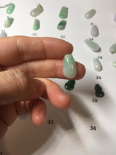 Load image into Gallery viewer, 100% Natural type A sunny green white purple yellow Jadeite Jade blessed melon pendant group PA209

