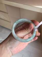 Load image into Gallery viewer, 52.3mm Certified Type A 100% Natural light green white Jadeite bangle PB290-3360
