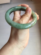 Load image into Gallery viewer, 58.5mm Certified 100% natural Type A dark green/sunny green/black/red/brown jadeite bangle PD85-9801
