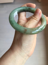Load image into Gallery viewer, 58.5mm Certified 100% natural Type A dark green/sunny green/black/red/brown jadeite bangle PD85-9801
