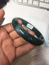 Load image into Gallery viewer, 60.5mm Certified Type A 100% Natural dark green/blue/gray/black Guatemala Jadeite bangle PJ136-1477
