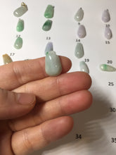 Load image into Gallery viewer, 100% Natural type A sunny green white purple yellow Jadeite Jade blessed melon pendant group PA209
