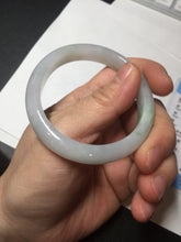 Load image into Gallery viewer, 51mm certified Type A 100% Natural green/purple/white oval Jadeite Jade bangle BM59-0262
